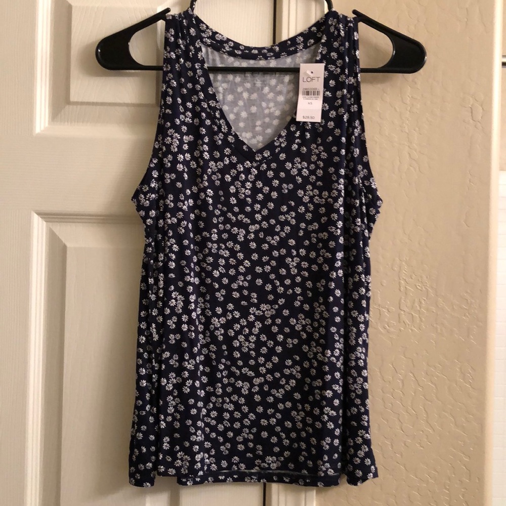 NWT women’s loft flower tank top xs